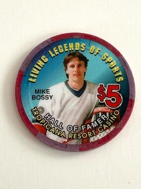 Mike Bossy Tropicana Las Vegas $5 Casino Chip Living Legends of Sports